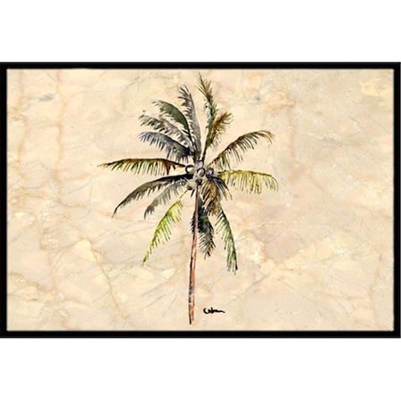 Carolines Treasures 24 x 36 in. Palm Tree Indoor Or Outdoor Mat 8482JMAT